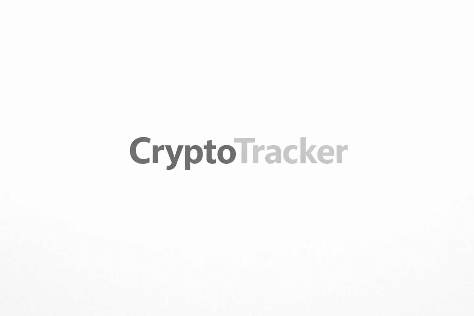 CryptoTracker Mobile Application Banner